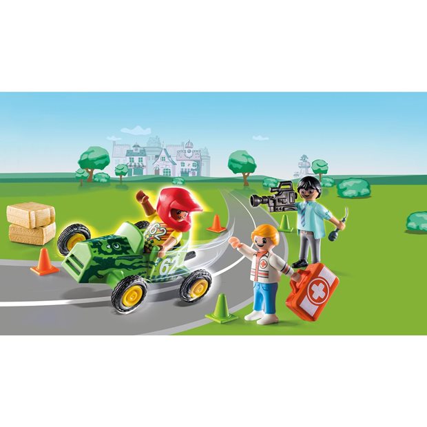 Playmobil Duck On Call Επιχείρηση Διάσωσης Διάσωση Στα Go-Kart - 70919