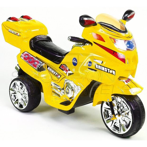 Ηλεκτροκίνητη Μηχανή Star 6V - Κίτρινη | Skorpion Wheels - 5245021