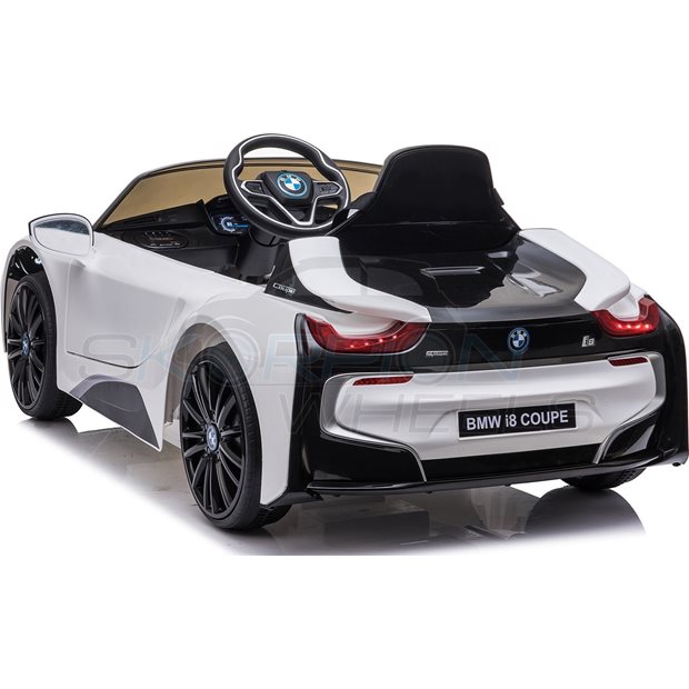Ηλεκτροκίνητο Αυτοκίνητο BMW i8 Original License 12V - Λευκό | Skorpion Wheels - 5246002
