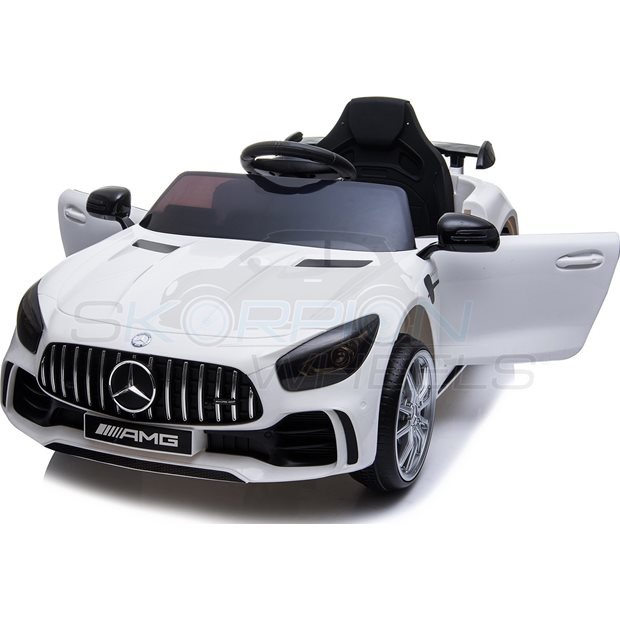 Ηλεκτροκίνητο Αυτοκίνητο Mercedes Benz GTR Original License 12V - Λευκό | Skorpion Wheels - 5246005