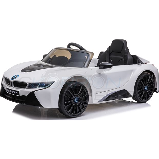 Ηλεκτροκίνητο Αυτοκίνητο BMW i8 Original License 12V - Λευκό | Skorpion Wheels - 5246002