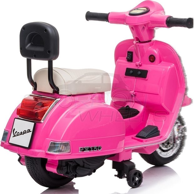 Ηλεκτροκίνητη Μηχανή Piaggio Vespa Original License 6V Ροζ | Skorpion Wheels - 5245008