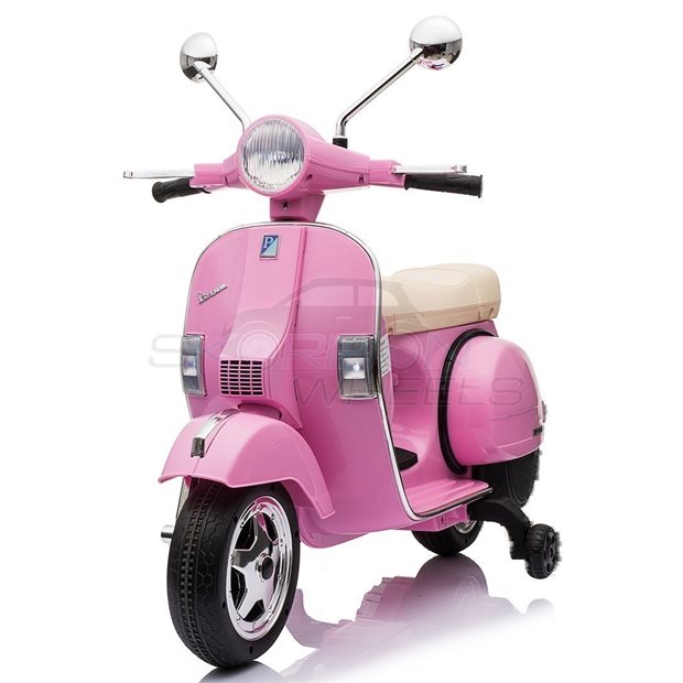 Ηλεκτροκίνητη Μηχανή Piaggio Vespa Original License 12V Ροζ | Skorpion Wheels - 5245050