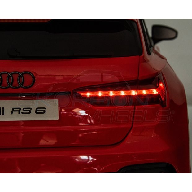 Ηλεκτροκίνητο Αυτοκίνητο Audi RS6 Original License 12V - Κόκκινο | Skorpion Wheels - 52460361
