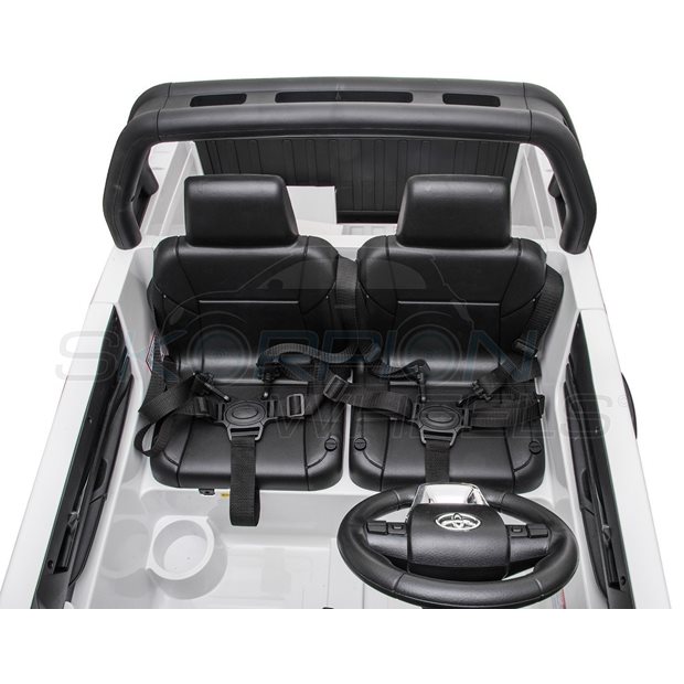 Ηλεκτροκίνητο Αυτοκίνητο Toyota Hilux Original License 12V - Λευκό | Skorpion Wheels - 52470741