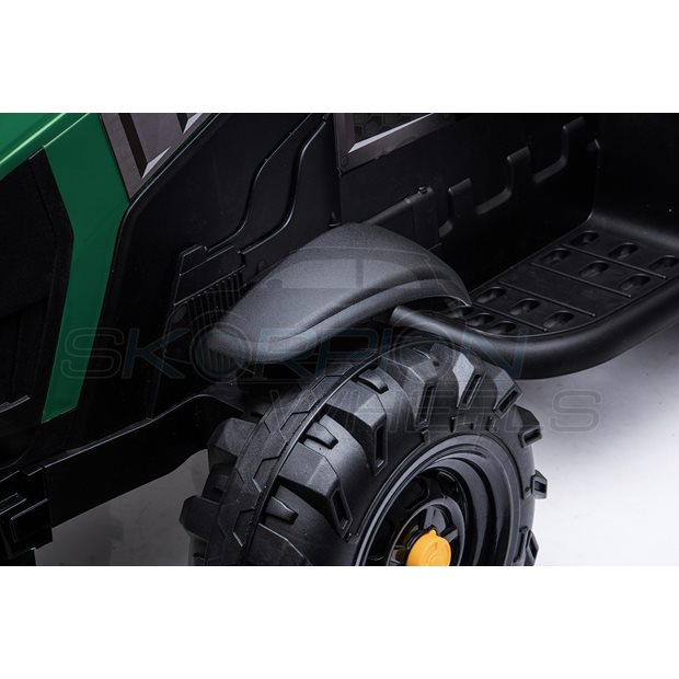 Ηλεκτροκίνητο Τρακτέρ Με Καρότσα 12V - Πράσινο | Skorpion Wheels - 5248025