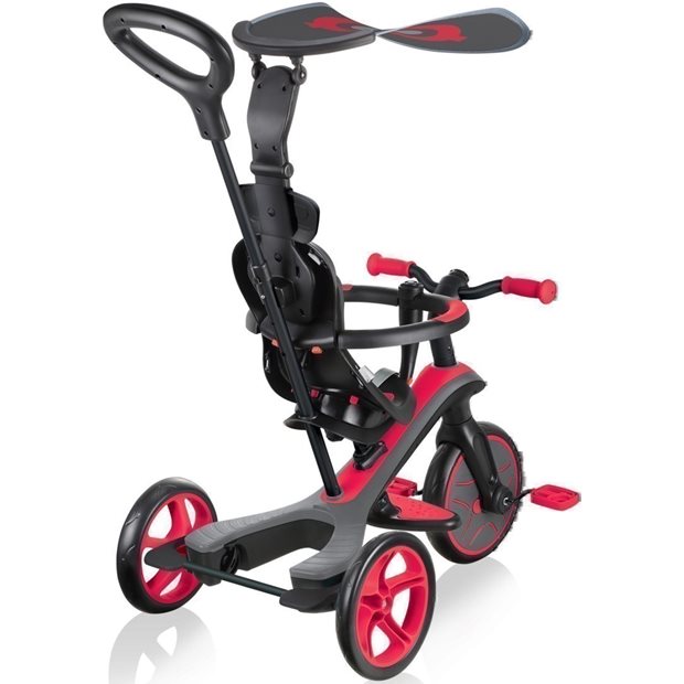 Παιδικό Τρίκυκλο Ποδήλατο Globber Trike Explorer 4 Σε 1 Κόκκινο - 632-102