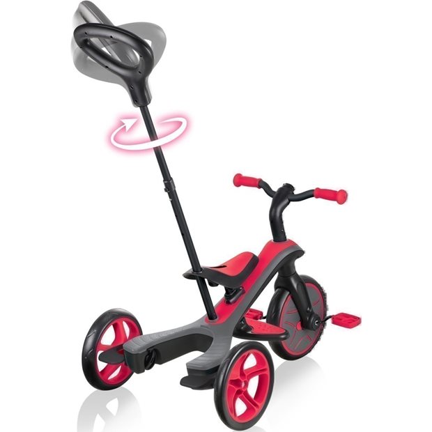 Παιδικό Τρίκυκλο Ποδήλατο Globber Trike Explorer 4 Σε 1 Κόκκινο - 632-102
