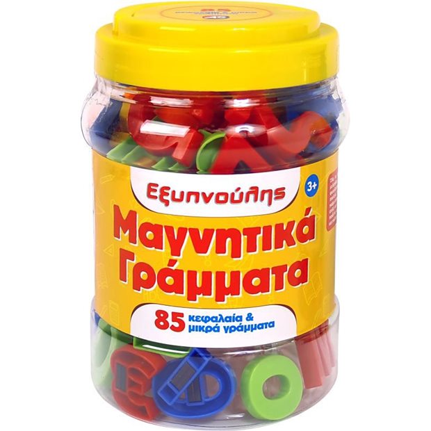 Μαγνητικα Γραμματα Βαρελακι 85Τμχ - 1027-11152
