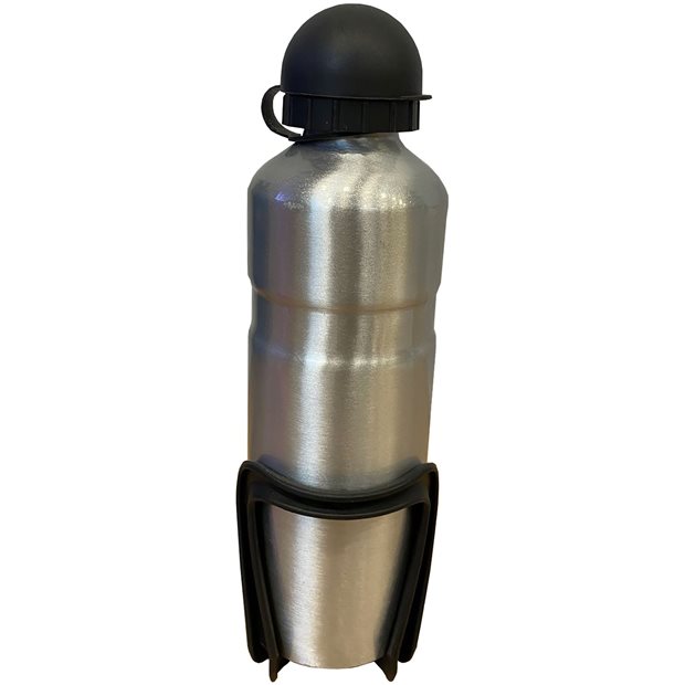 Παγουρι Αλουμινιου 750ml Elmo Ασημι με Βαση - 108674