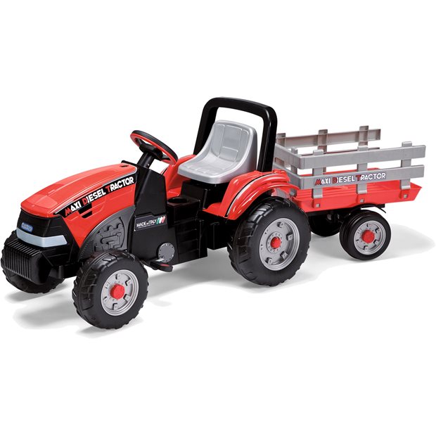 Πεταλοκινητο Peg Perego Maxi Diesel Tractor Με Trailer - CD0551
