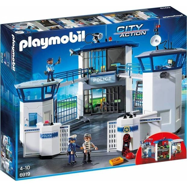 Playmobil City Action Αρχηγείο Αστυνομίας Και Φυλακή Ασφαλείας - 6919