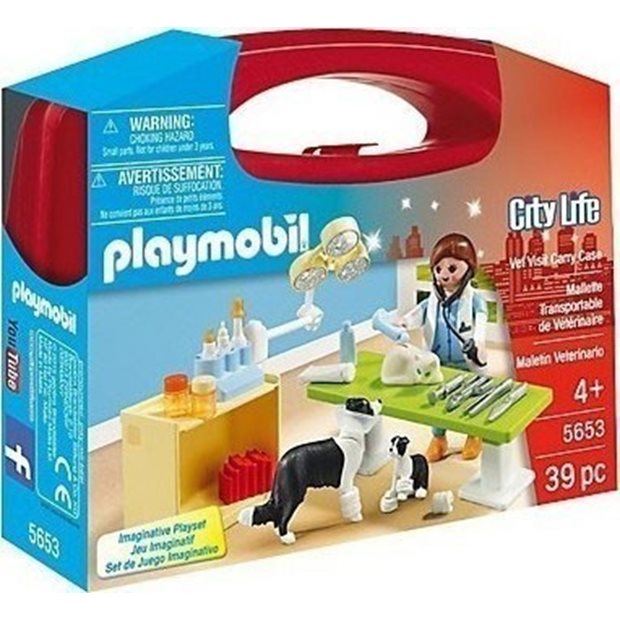 Playmobil City Life Βαλιτσάκι Κτηνιατρείο - 5653