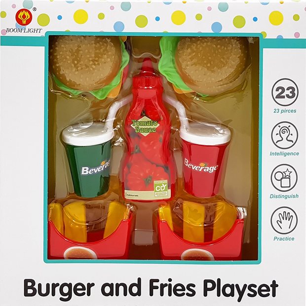 Burger and Fries Playset - 70715764