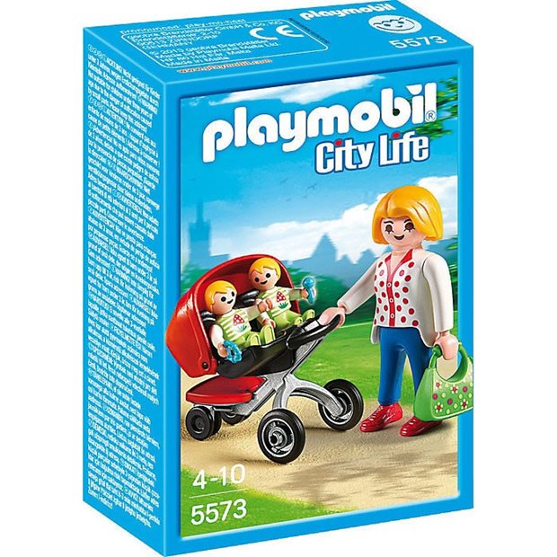Playmobil City Life Μαμά Με Δίδυμα Και Καροτσάκι - 5573
