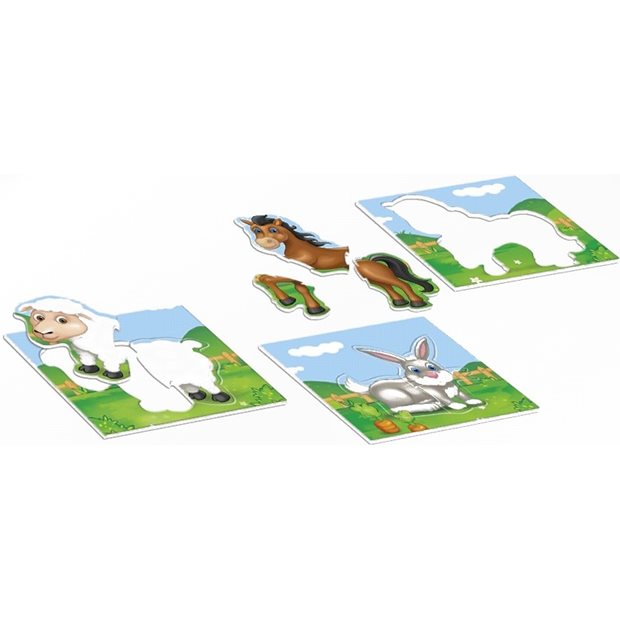 Baby Puzzles Ζώα Φάρμας - 100427