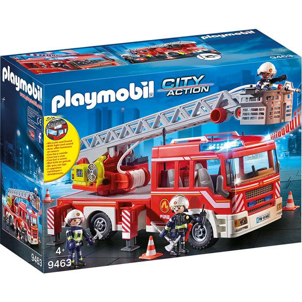Playmobil City Action Όχημα Πυροσβεστικής Με Σκάλα Και Καλάθι Διάσωσης - 9463