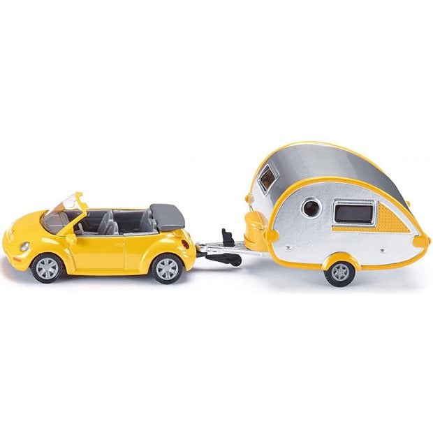 Siku Σετ Αυτοκινητο VW Beetle Με Τροχοσπιτο - SI001629