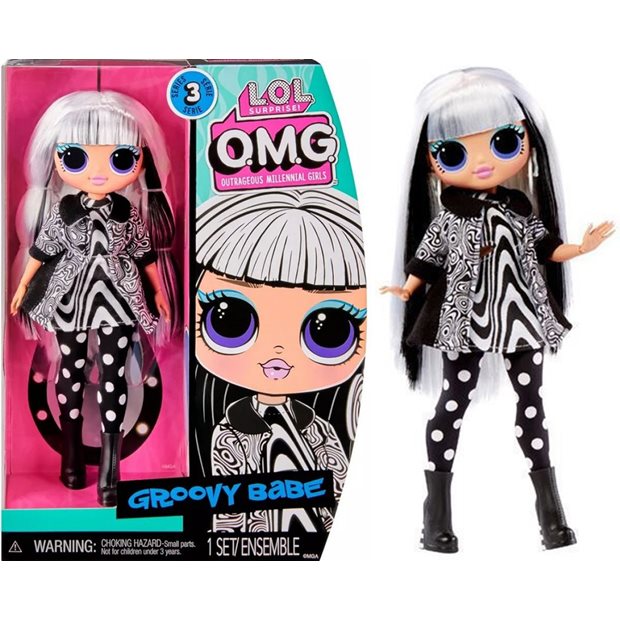 L.O.L Surprise OMG Κουκλα Μινιατουρα Groovy Babe - 588573EUC