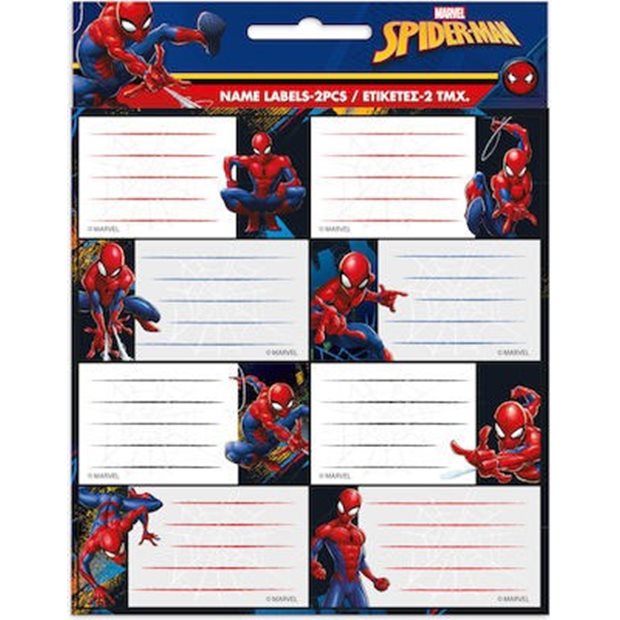 Ετικετες Αυτοκολλητες Spiderman 2 Φυλλα - 777-50046