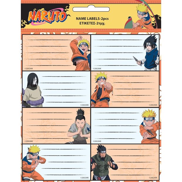 Ετικετες Αυτοκολλητες Naruto 2 Φυλλα - 775-90046