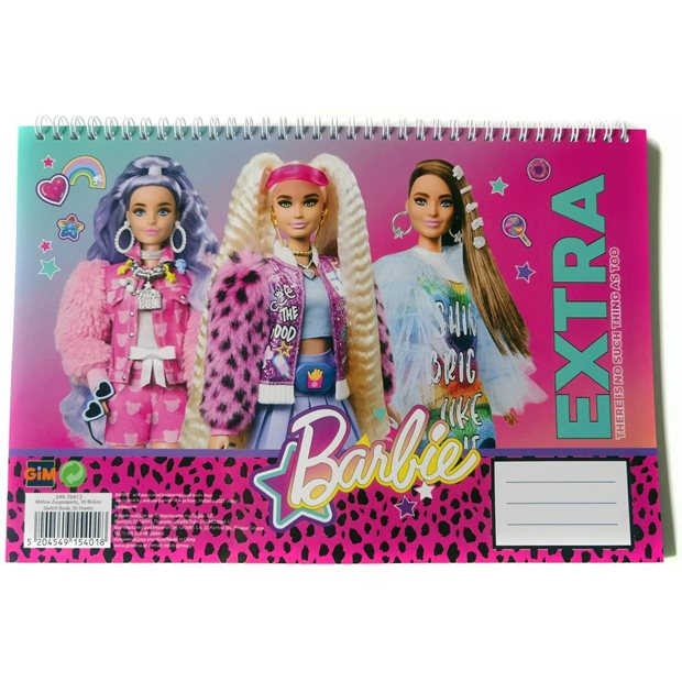 Μπλοκ Ζωγραφικης Barbie A4 - 349-76413