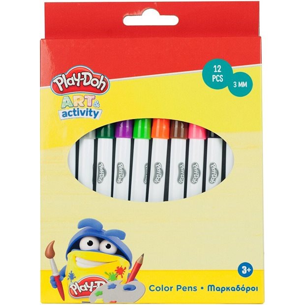 Play-Doh Μαρκαδοροι Ζωγραφικης 12 Χρωματα - 320-00000