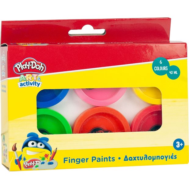 Δακτυλομπογιες Play-Doh 40ml 6 Χρωματα - 320-40002