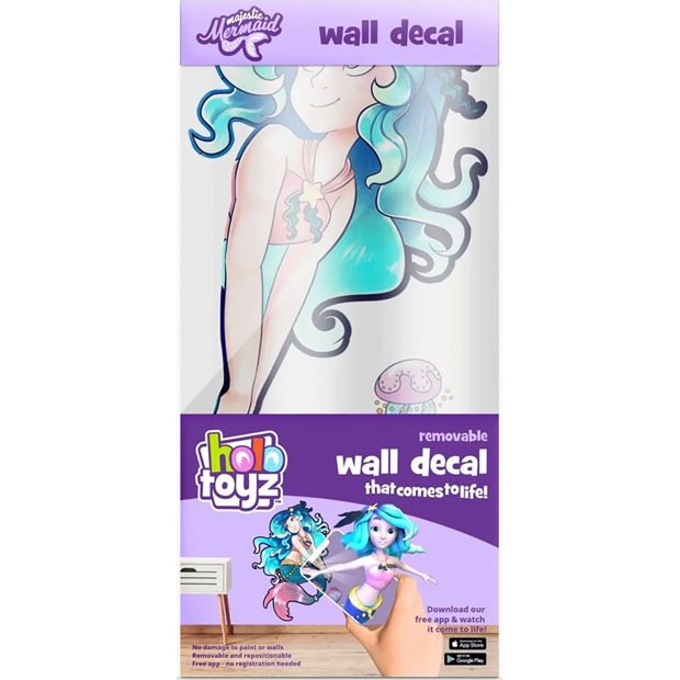 Αυτοκολλητα Τοιχου Majestic Mermaid AR Wall Decals - D4MERMAID