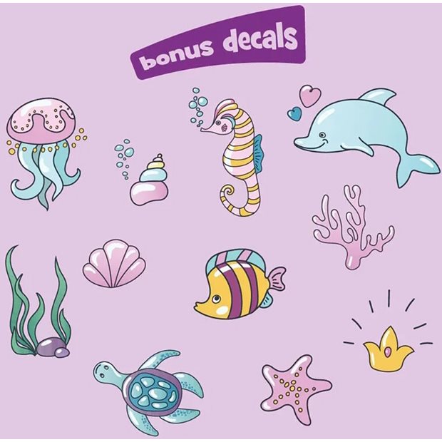 Αυτοκολλητα Τοιχου Majestic Mermaid AR Wall Decals - D4MERMAID