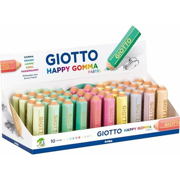 Γομα Happy Giotto Pastel Σε Σχεδιο Μολυβιου - 000234000