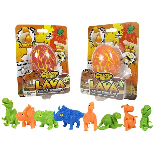 Αυγο Crazy Dino Lava Slime Squishy Just Toys - CD02