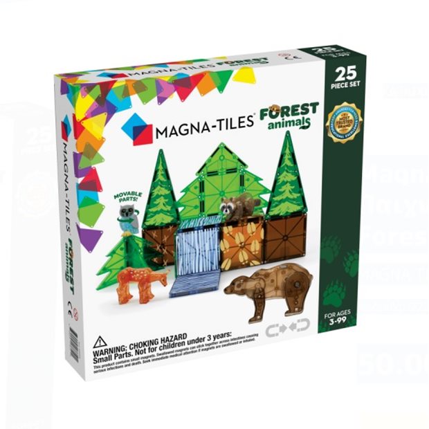 Μαγνητικό Παιχνίδι Forest Animals 25τμχ | Magna Tiles - 22225