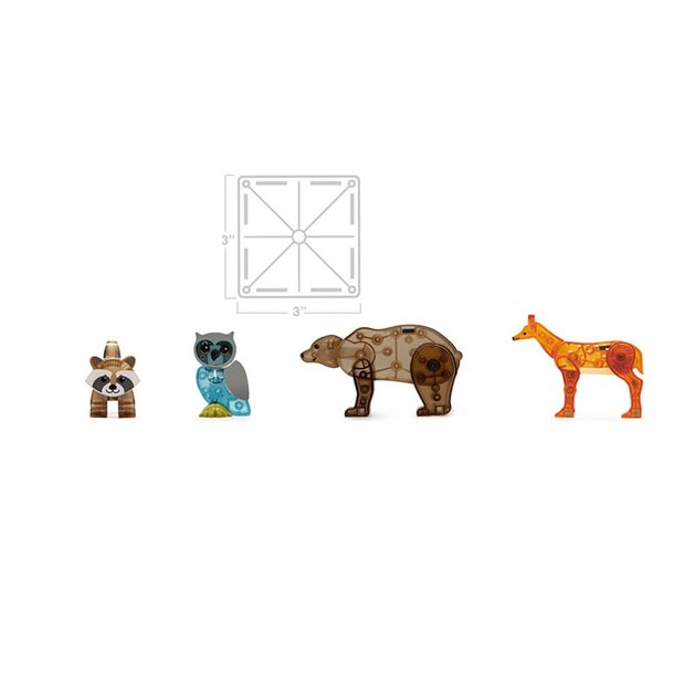 Μαγνητικό Παιχνίδι Forest Animals 25τμχ | Magna Tiles - 22225