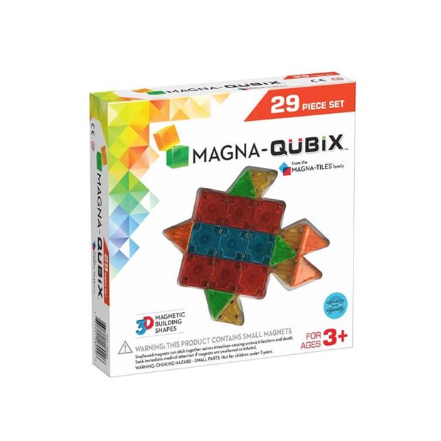 Μαγνητικό παιχνίδι QuBix 29τμχ | Magna Tiles - 18029