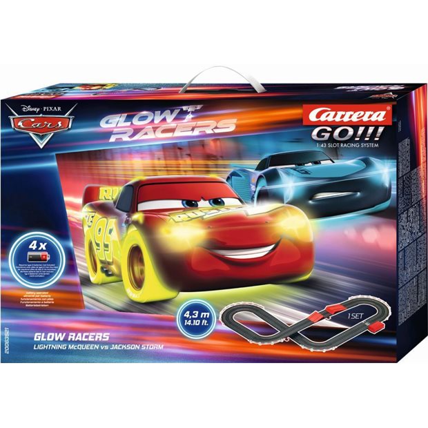 Αυτοκινητόδρομος Carrera Go Set Disney Cars Glow Racers - 091035