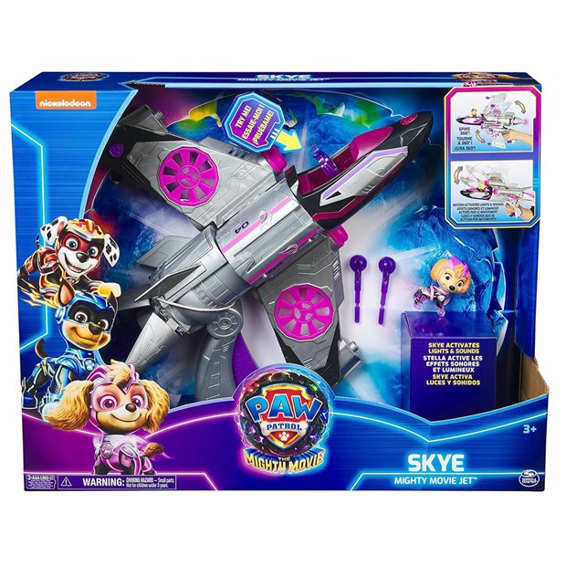 Paw Patrol Might Movie Themed Skye Deluxe Vehicle - 6067498