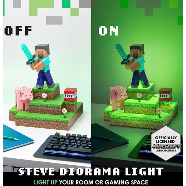 Φωτιστικό Minecraft Paladone Steve Diorama Light - PP9463MCF