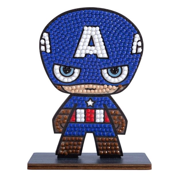 Φιγούρα Crystal Art Captain America Craft Buddy - CAFGR-MCU005