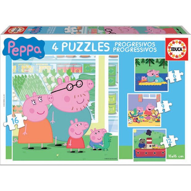 Παζλ Educa Peppa Pig 4 Σε 1 - 15918
