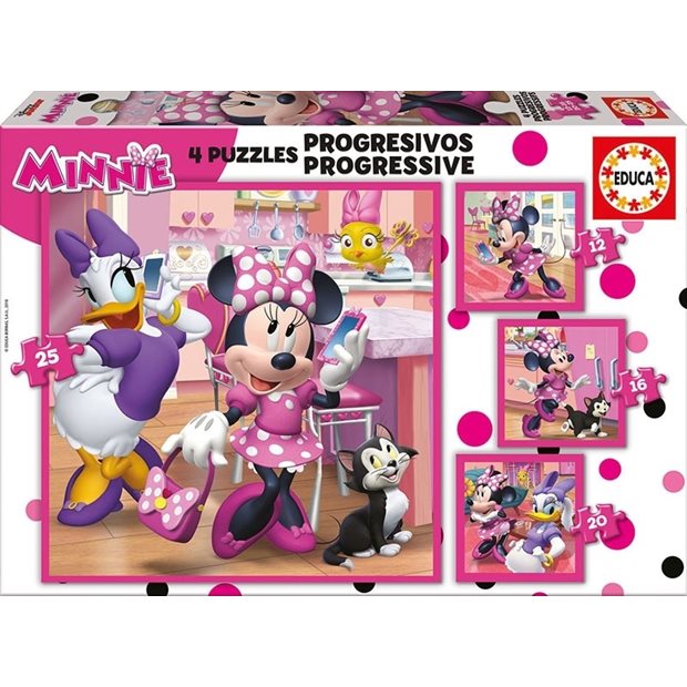 Παζλ Educa Minnie 4 Σε 1 - 17630