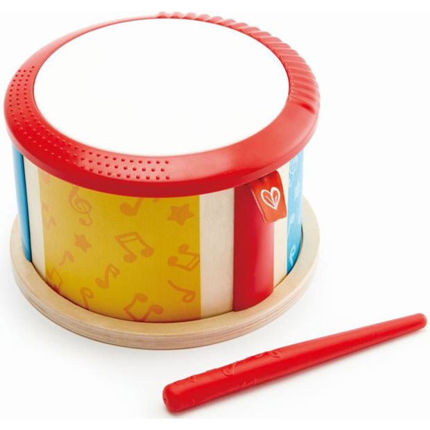 Hape Early Melodies Ξυλινο Τυμπανο Double-Sided Drum - E0608