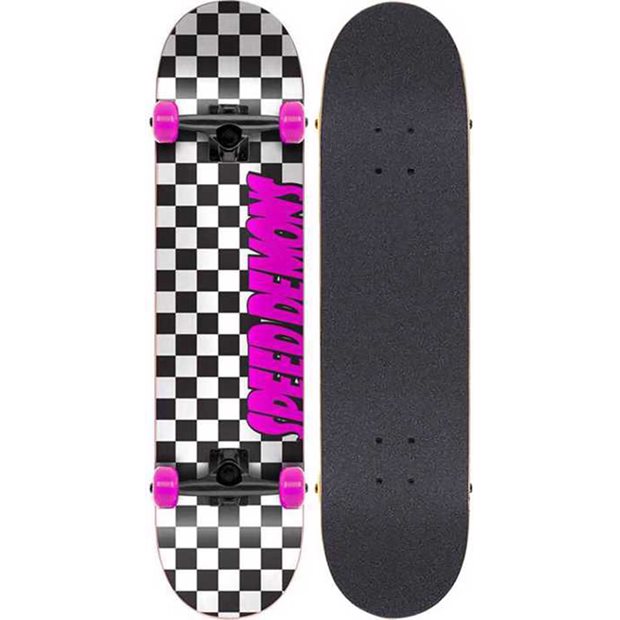 Τροχοσανίδα Skateboard Speed Demons Checkers Μαύρο/Ροζ - 65.020205100F775