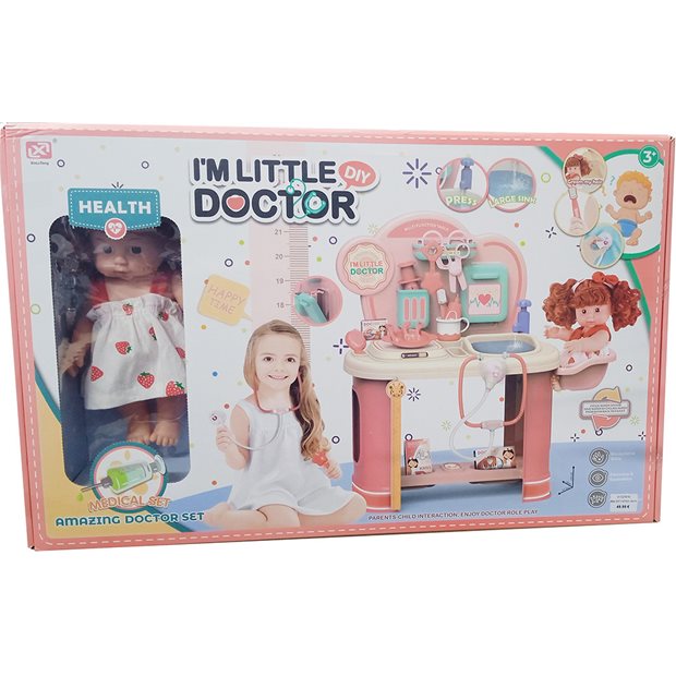Ιατρικός Πάγκος Με Αξεσουάρ & Κούκλα I'm Little Doctor - Β27978