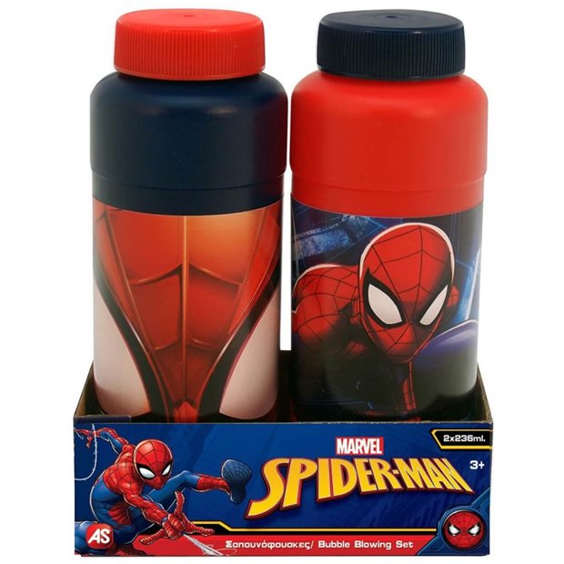 Παιδικες Σαπουνοφουσκες Spiderman Δυο Μεγαλα Μπουκαλια - 5200-01326