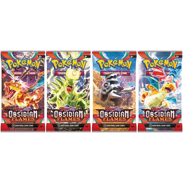 Κάρτες Pokemon TCG Scarlet & Violet Obsidian Flames Σε 4 Σχ - POK853746