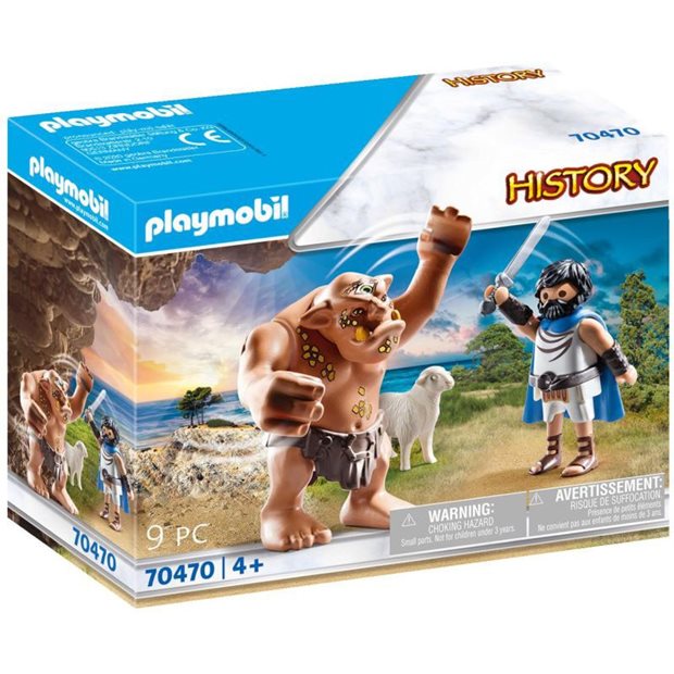 Playmobil History Ο Οδυσσέας Και Ο Κύκλωπας Πολύφημος - 70470
