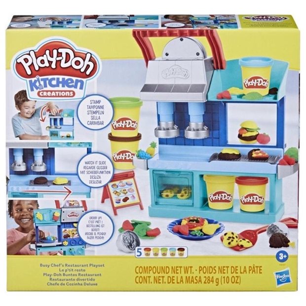 Hasbro Play-Doh Kitchen Creations Busy Chefs Restaurant Playset - F8107