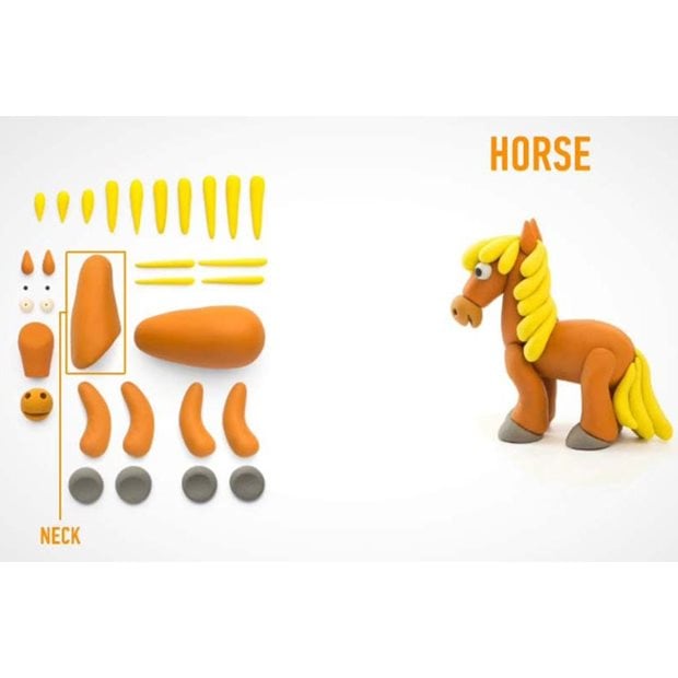 Hey Clay Claymates Diy Animals Horse - MAN002