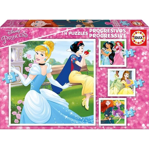 Παζλ Παιχνιδι Princess 4 Puzzles 73pcs - 17166